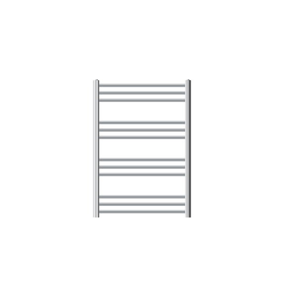 ECD Germany Badheizkörper 750 x 800 mm - Chrom - gerade mit Seitenanschluss - Design Heizkörper Handtuchwärmer Handtuchtrockner Handtuchheizkörper Handtuchheizung Handtuchheizer Badezimmer Heizung