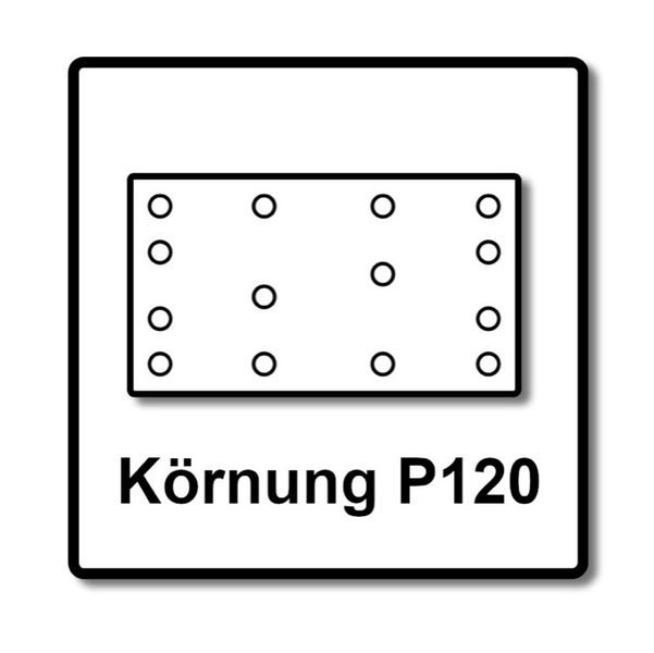 Festool STF 80x133 RU2/50 Schleifstreifen Rubin 2 P120 80 x 133 mm 200 Stk. ( 4x 499050 ) für Rutscher RTS 400, RTSC 400, RS 400, RS 4, LS 130