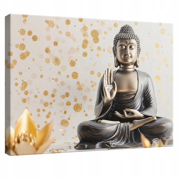 Leinwand Bilder Buddha Abstrakt Leinwandbild Wandbild Wohnzimmer 60X40 cm