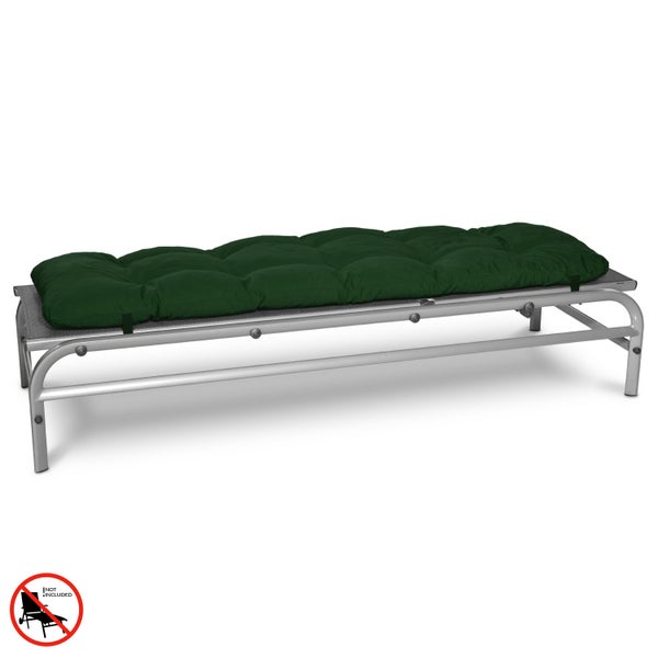 Beautissu Flair RL Rollliegenauflage 190x60x8cm Dunkelgrün