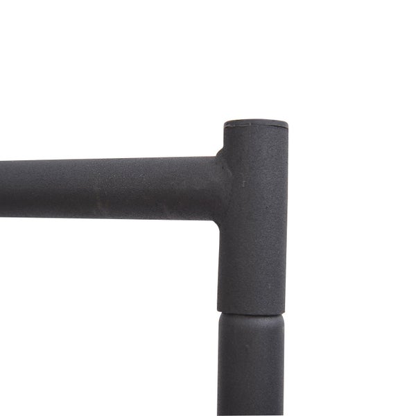 HOMCOM, Kleiderständer, Wäscheständer , L150 x B60 x H170 cm, Metall, Schwarz