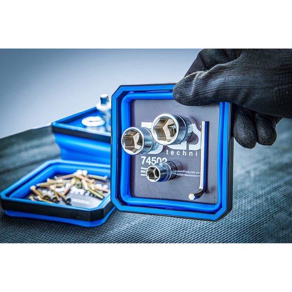 Werkzeugsatz mit Steckschlüsseleinsätzen und Schraubensortierbox