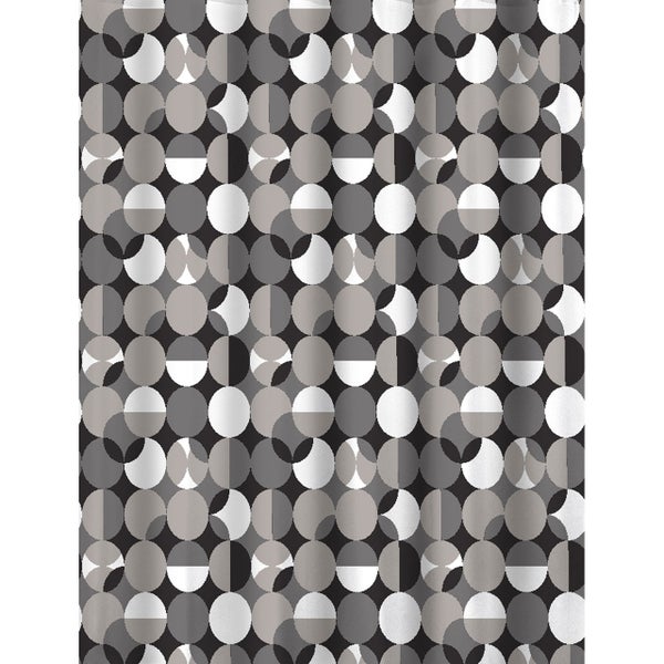 Duschvorhang mit abstraktem Kreismuster