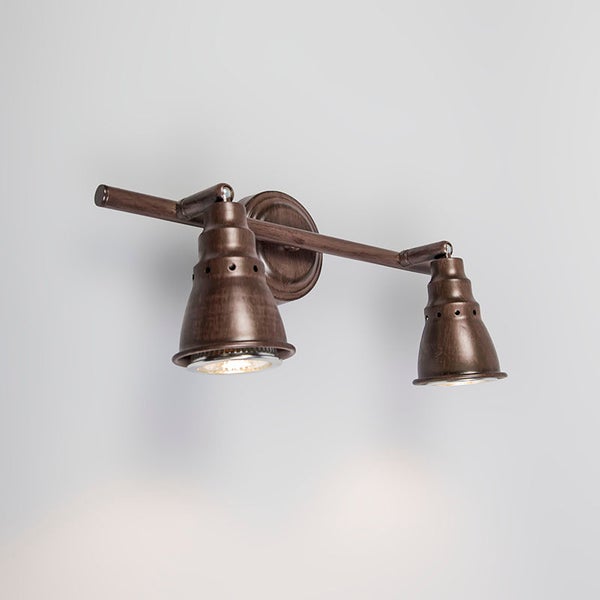 Wandleuchte mit zwei Strahlern für Innenräume