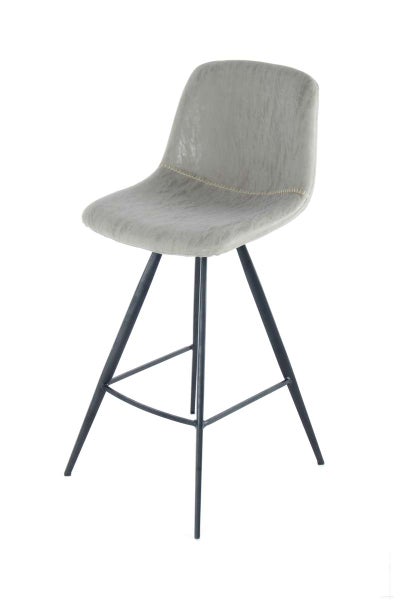 Barstuhl Samantha 300 2er-Set Taupe / Schwarz