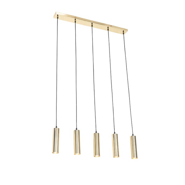 Hängeleuchte mit fünf zylinderförmigen Lampen