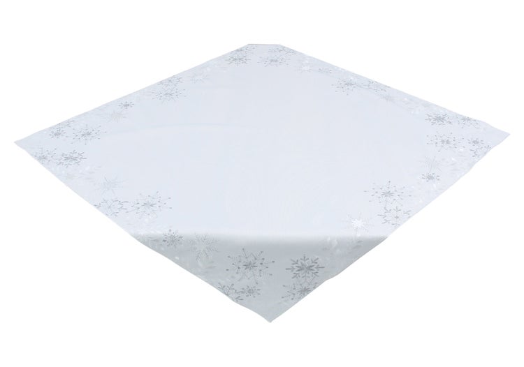 Tischdecke mit Schneeflockenmuster