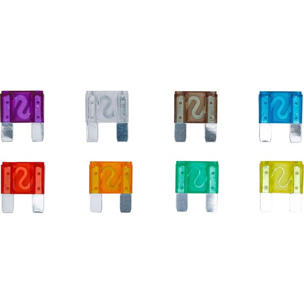 Sortiment von ATO-Sicherungen in verschiedenen Amperezahlen