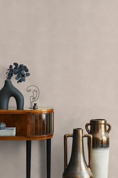 Tapete Beige Struktur Klassisch für Wohnzimmer Schlafzimmer Lounge Objekt MADE IN GERMANY 10,05 x 0,53m