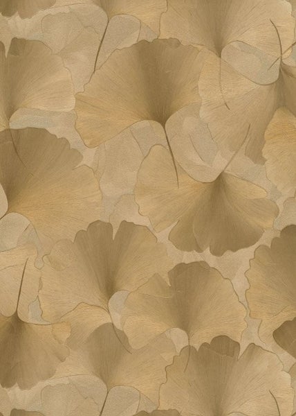 Erismann Tapete Ginkgoblätter Gold - 53 cm x 10.05 m - 662393