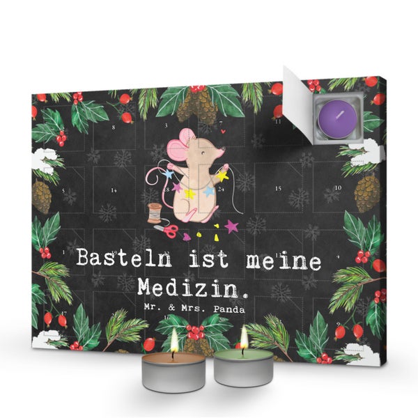 Mr. & Mrs. Panda Duftkerzen Adventskalender Maus Basteln - Schwarz