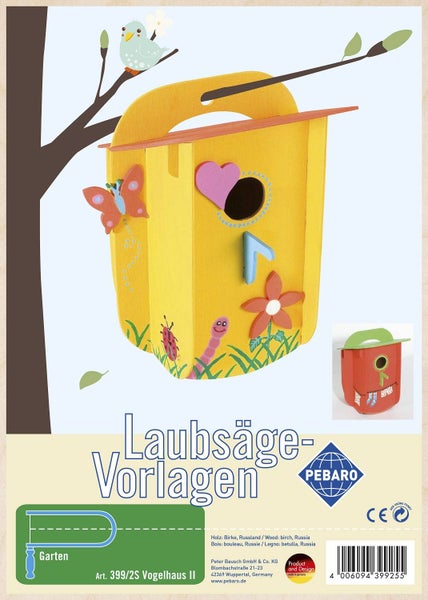 Laubsäge Vorlagen Vogelhaus II von Pebaro