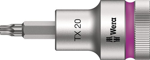 Wera Steckschlüsseleinsatz 8767 C HF TORX 1/2 T20 Länge 60 mm - 5003830001