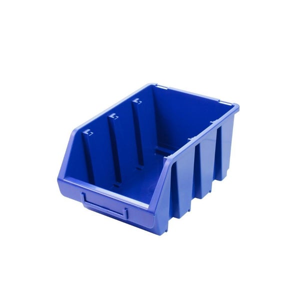 PROREGAL SuperSparSet 10x Sichtlagerbox 3 HxBxT 12,6 x 17 x 24 cm Polypropylen Blau