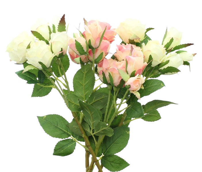 FRANK FLECHTWAREN | Kunstblume Rosenliebe, 4er Set, L: 38 cm, KUNSTSTOFF