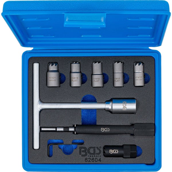 BGS Technic Glühkerzen-Ausdrehwerkzeug-Satz im blauen Koffer