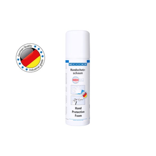 WEICON Handschutzschaum | unsichtbarer Handschuh, dermatologisch getestet | 200 ml | weiß