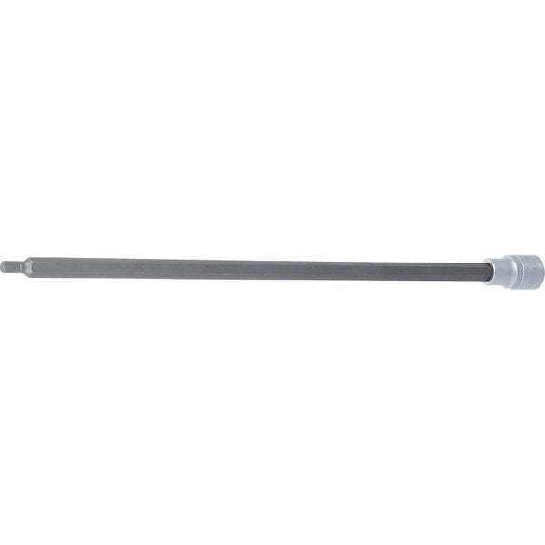 Langer Innensechskant-Steckschlüsseleinsatz aus Metall für tiefliegende Schrauben.