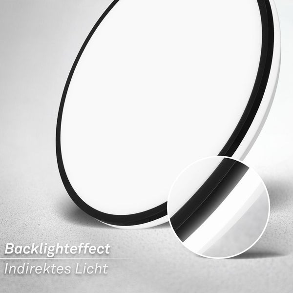 Runde LED Deckenleuchte mit indirektem Lichteffekt