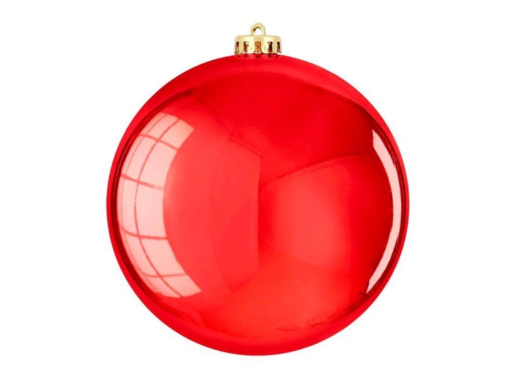 Weihnachtskugel mit glänzender Oberfläche für den Weihnachtsbaum