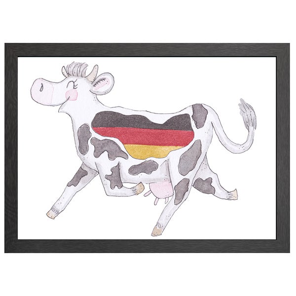 Kuh Deutschland Poster Im A2-Rahmen - Joyin