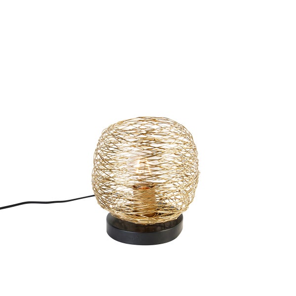 Design-Tischlampe Gold 20 cm - Sarella
