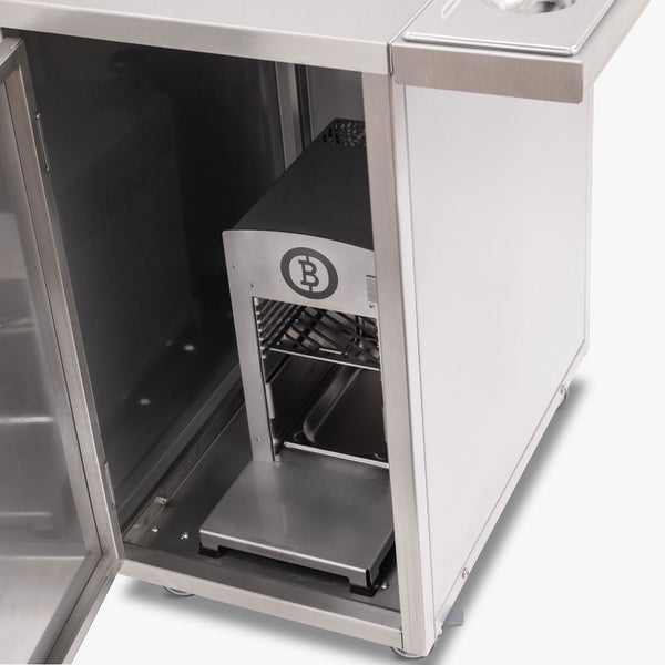 Grillunterschrank mit Edelstahlgehäuse und Grillrost