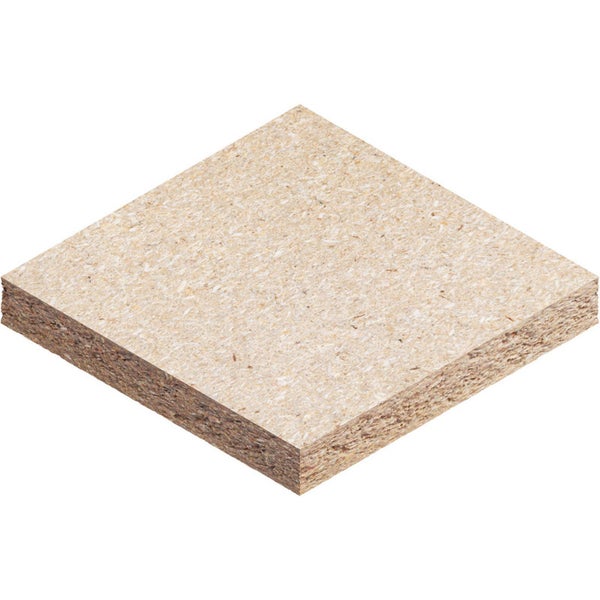 Spanplatte im Querschnitt