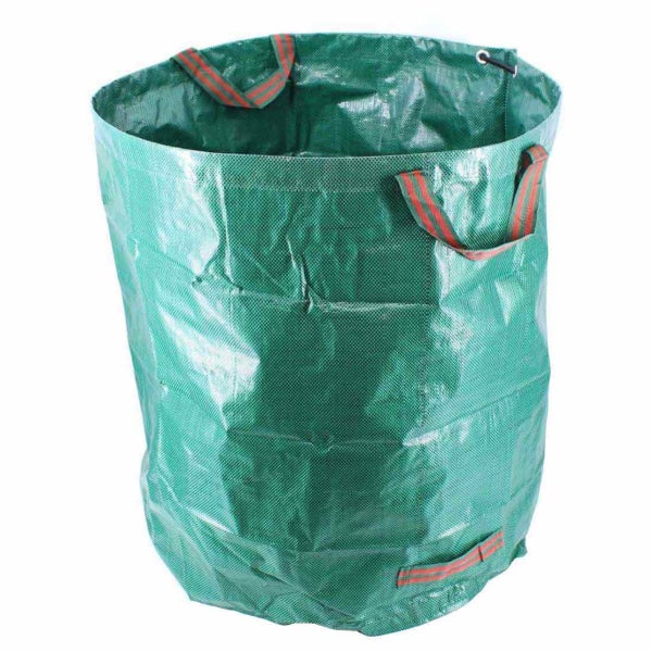 Gartensack aus robustem Kunststoffgewebe mit Tragegriffen für Gartenabfälle