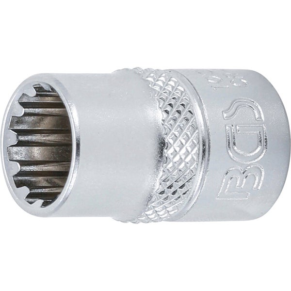 BGS Steckschlüssel-Einsatz Gear Lock Antrieb Innenvierkant 10 mm (3/8) SW 11 mm - 10311