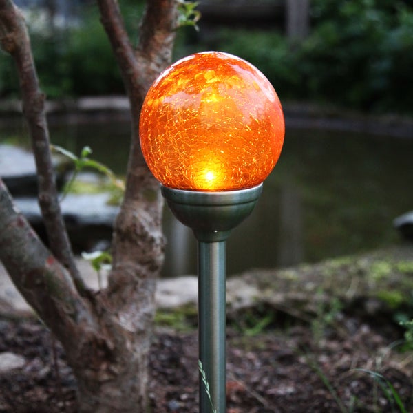 Schwarze Solar LED Hängeleuchte mit Sensor und Batterie