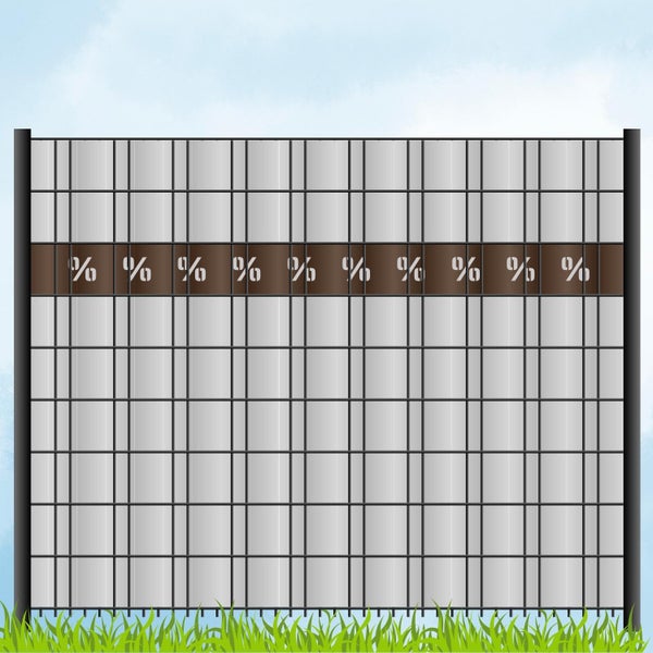 Zaun mit Prozentzeichen