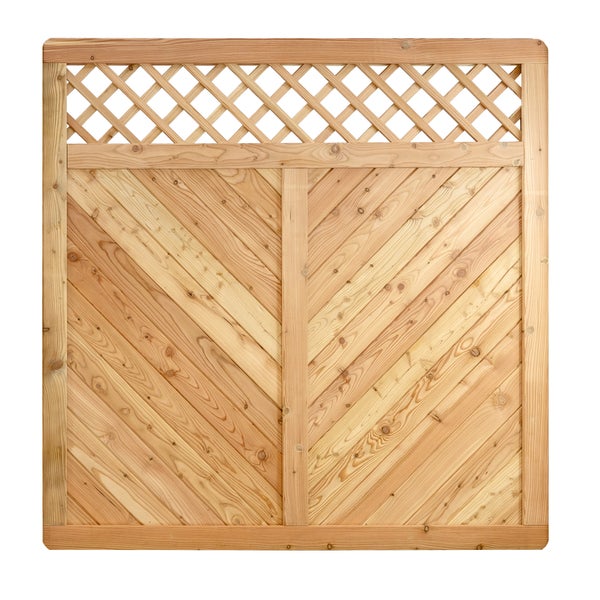 Holzzaun mit Rautenmuster