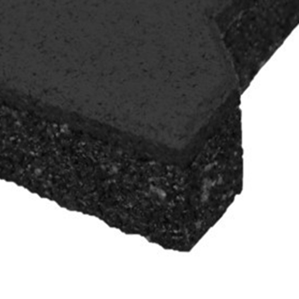 Gummiklinker - 43 mm - Schwarz - 20x16 cm