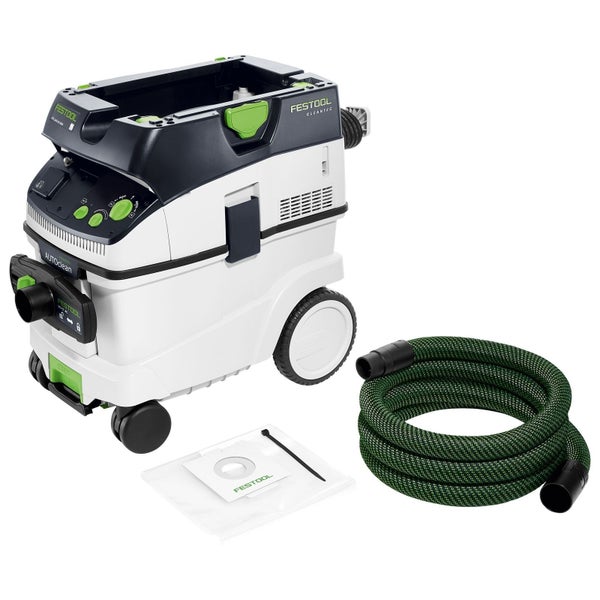 Festool Absaugmobil CLEANTEC CTL 36 E AC mit Saugschlauch und Zubehör.