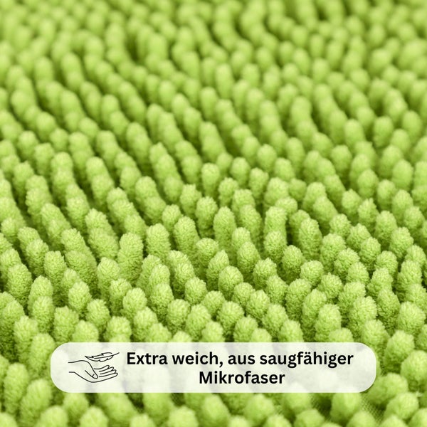 Weiche Badematte aus saugfähiger Mikrofaser mit dickem Flor.