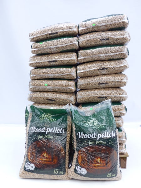 1 Palette/ 20 Sack a' 15kg  Premium Holzpellets Heizpellets ENplus A1, Weichholz Wood Pellet Öko
