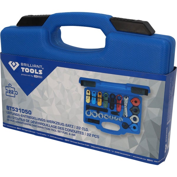 BRILLIANT TOOLS Leitungs-Entriegelungs-Werkzeug-Satz 22tlg. - BT531050