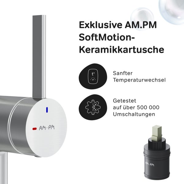 AM.PM Wasserhahn mit SoftMotion Keramikkartusche