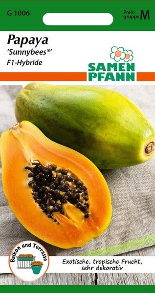 Papaya Sunnybees F1-Hybride Samenpackung