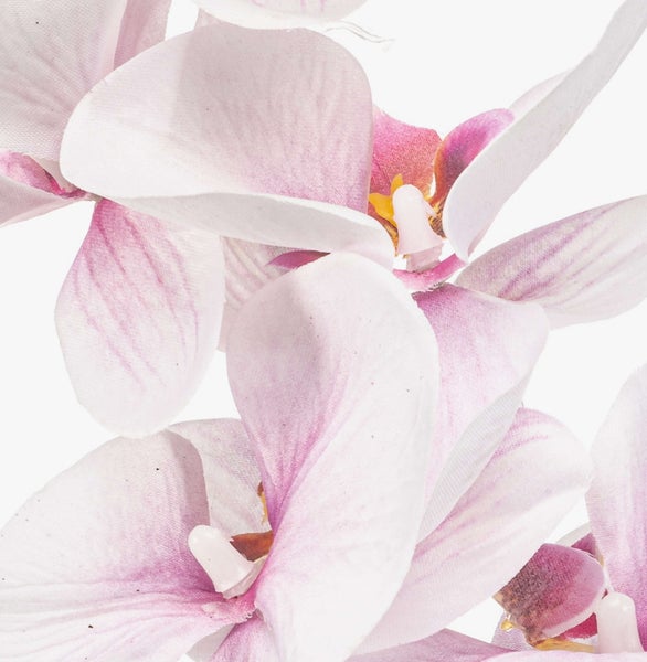 Kunst Phalaenopsis Orchideenzweig AXELOR, weiß-rosa, 85cm - Künstlicher Zweig Orchidee