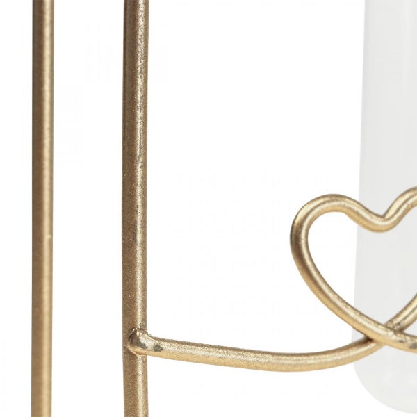 Dekorative Blumenvase mit Herzdetail