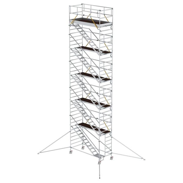 MUNK Rollgerüst SG mit Schrägaufstiegen 1,35x3,00m und Ausleger 12,35m AH