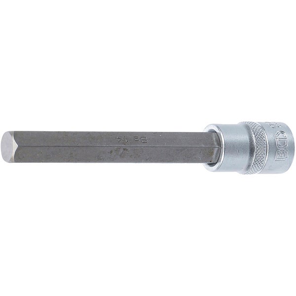 BGS Bit-Einsatz Länge 140 mm Antrieb Innenvierkant 12,5 mm (1/2) Innensechskant 14 mm - 4274