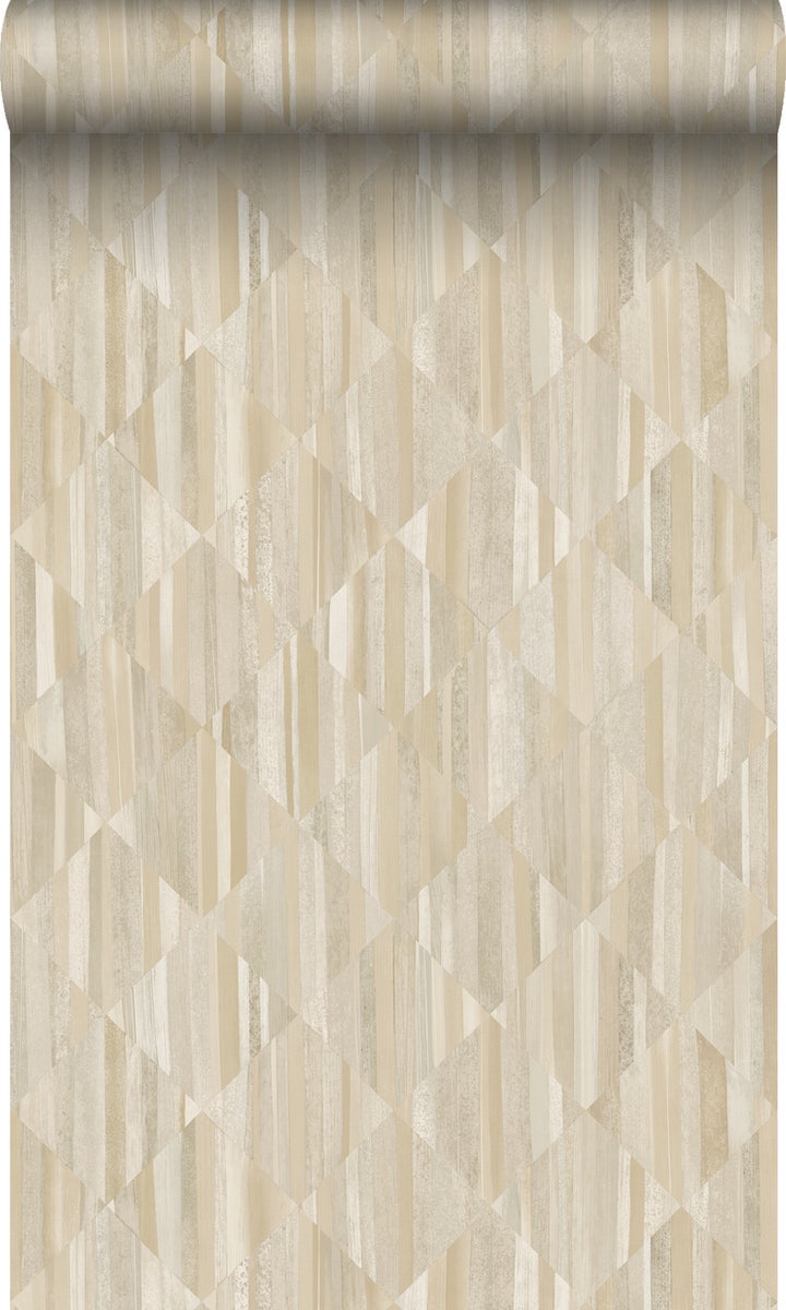Origin Wallcoverings Tapete 3D Holzoptik Sandbeige - 50 x 900 cm - 347865