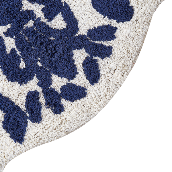 Badematte mit floralem Muster und weicher Textur