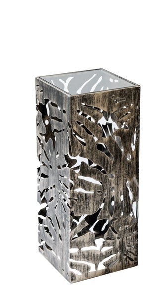 Säule GILDE Säulen Höhe 100cm Breite 27cm bronzefarben Glas, Metall