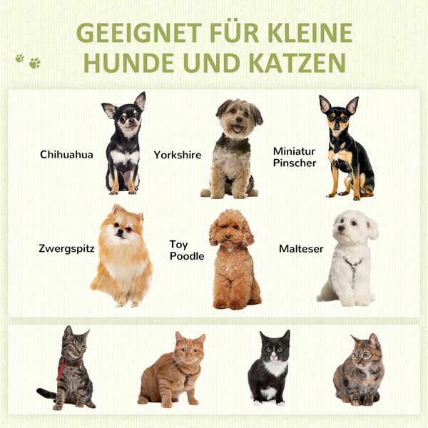 PawHut Tipi Zelt für Haustiere, Katzenzelt mit abnehmbar und waschbar Kissen, Katzenhaus mit rutschfestem Boden, Spielball, für Katzen unter 5kg, Mini Hunde, 60 x 60 x 76 cm, Gelb