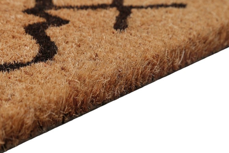 Fußmatte aus Kokosfaser Natur Bunt Posh Palace WECONhome 40x60 cm