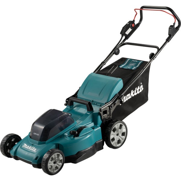 Makita Akku-Rasenmäher mit Fangkorb